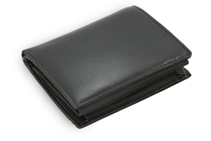 Čierna pánska kožená peňaženka Dominico