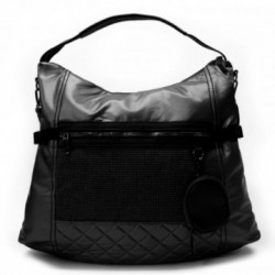 Čierna veľká dámska zipsová kabelka Isolde