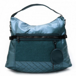 Modrá veľká dámska zipsová kabelka Isolde