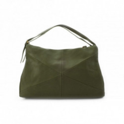 Tmavozelená dámska zipsová kabelka Marisele