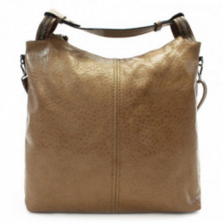 Svetlo hnedá veľká dámska zipsová kabelka Calytrix