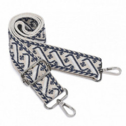Modrý vzorovaný popruh pre všetky typy kabeliek Ysella