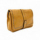 Tmavě žlutá dámská crossbody kabelka s ozdobnou klopnou Cherylyn