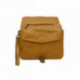 Tmavě žlutá dámská crossbody kabelka s ozdobnou klopnou Cherylyn