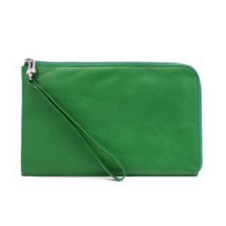 Zelená dámska kožená etue s pútkom Fiametta