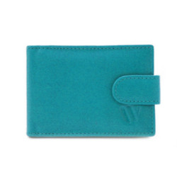 Tyrkysová dámska kožená dokladovka so zápinkou Sotiris