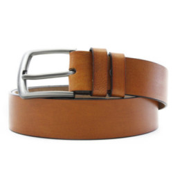 Svetlo hnedý kožený hladký pánsky opasok Sajol