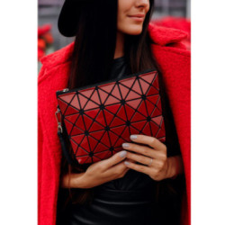 Červená štýlová dámska kozmetická taštička Elet