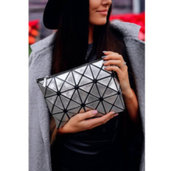 Tmavo strieborná štýlová dámska kozmetická taštička Elet