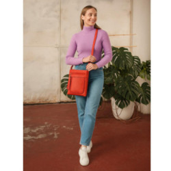 Červená crossbody dámska kabelka Bakest