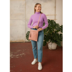 Ružová crossbody dámska kabelka Bakest