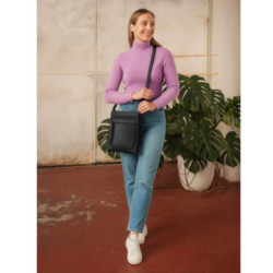 Čierna crossbody dámska kabelka Bakest