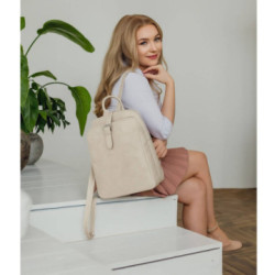 Smotanový zipsový dámsky batoh Mendez