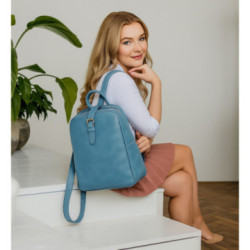 Svetlo modrý zipsový dámsky batoh Mendez