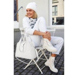 Biela dámska taška do ruky aj cez rameno Izumi