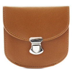 Hnedá dámska kožená peňaženka so zámočkom Clariens