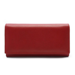 Červená kožená čašnícka peňaženka Nolan