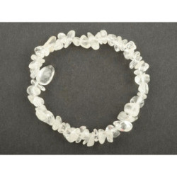 Biely dámsky náramok z minerálov Krištáľ