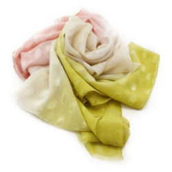 Zelenoružová dámska elegantná hodvábna šatka Caroline