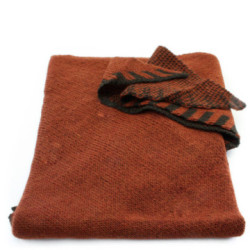 Červená pletená dámska trojcípa šatka Colton