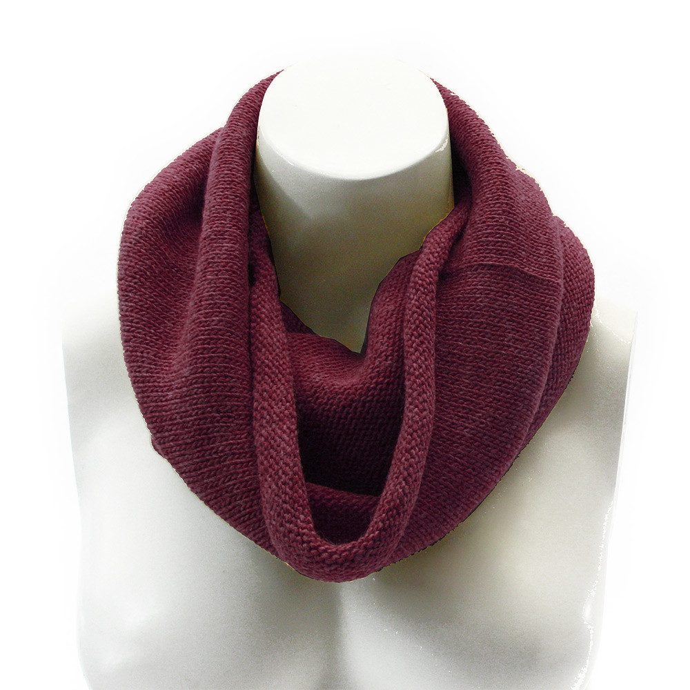 Vínovo červený dámsky pletený nákrčník Girard