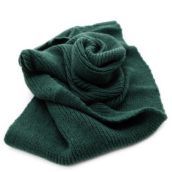 Tmavozelený pletený dámsky nákrčník Rivera