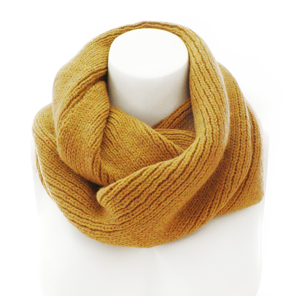 Žltý pletený dámsky nákrčník Rivera