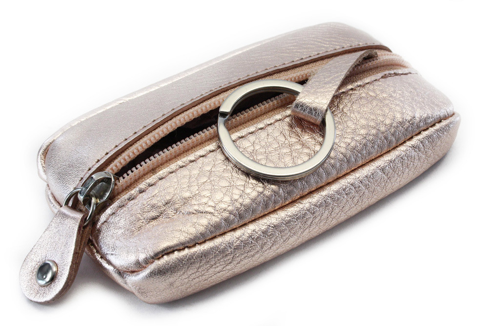 Zlatorůžová sada dámské kabelky, peněženky a klíčenky 412-3013-9769-2418-01