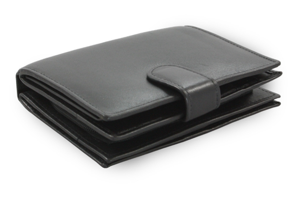 Černá sada dámské kabelky, peněženky a klíčenky 412-3013-9769-2418-60