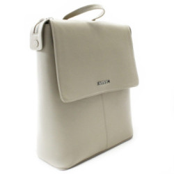 Šedobéžová sada dámskeho batohu, etue a kľúčenky Hamada