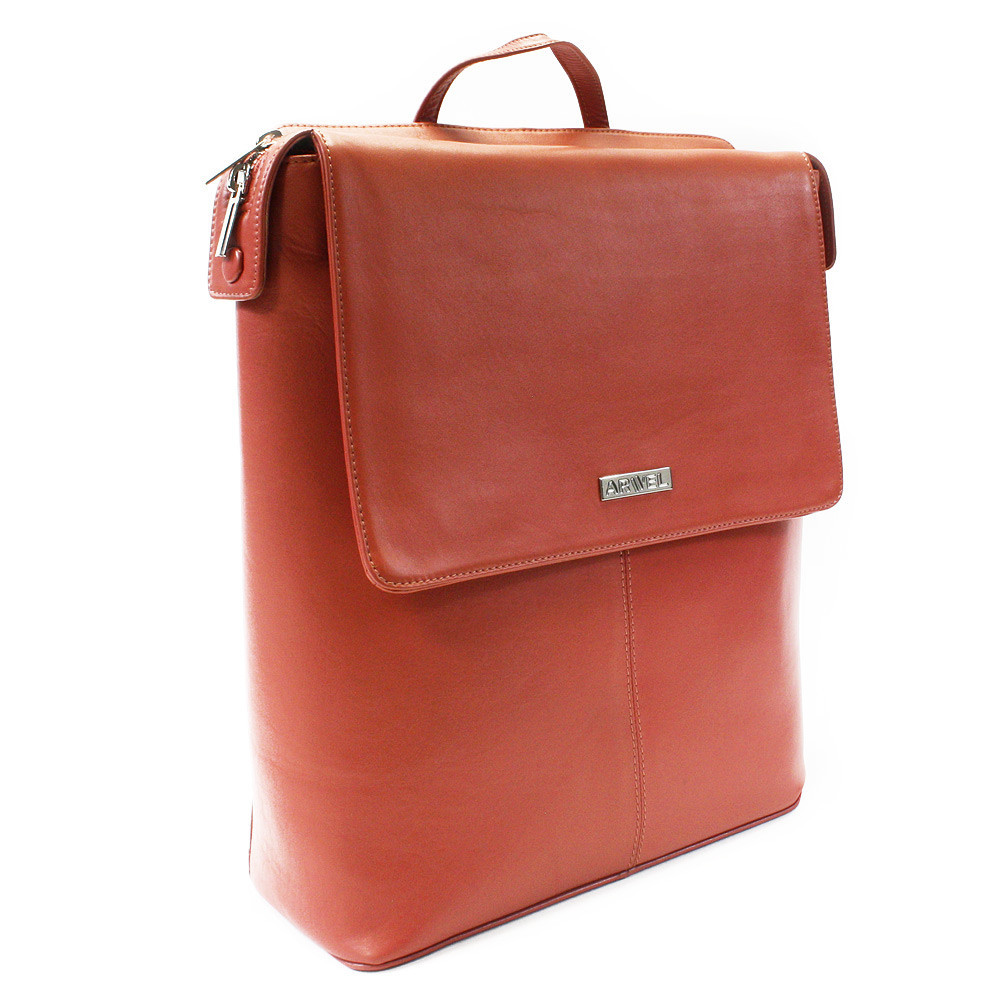 Tmavě růžová sada dámského batohu, etue a klíčenky 412-1660-0023-2418-35