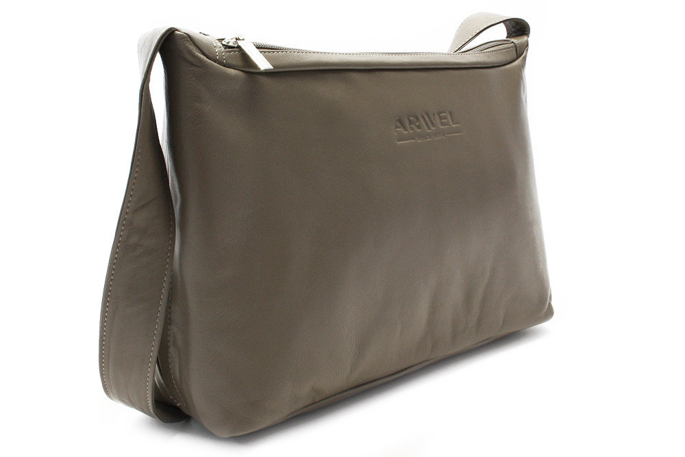 Šedohnědá sada dámské kabelky, peněženky a klíčenky 412-4003-1745-2418-26