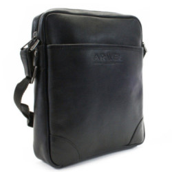 Súprava čierneho pánskeho crossbagu a peňaženky Mazza