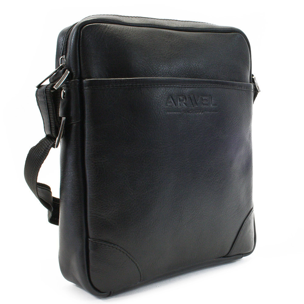 Sada černého pánského crossbagu a peněženky 412-1713-9160-60