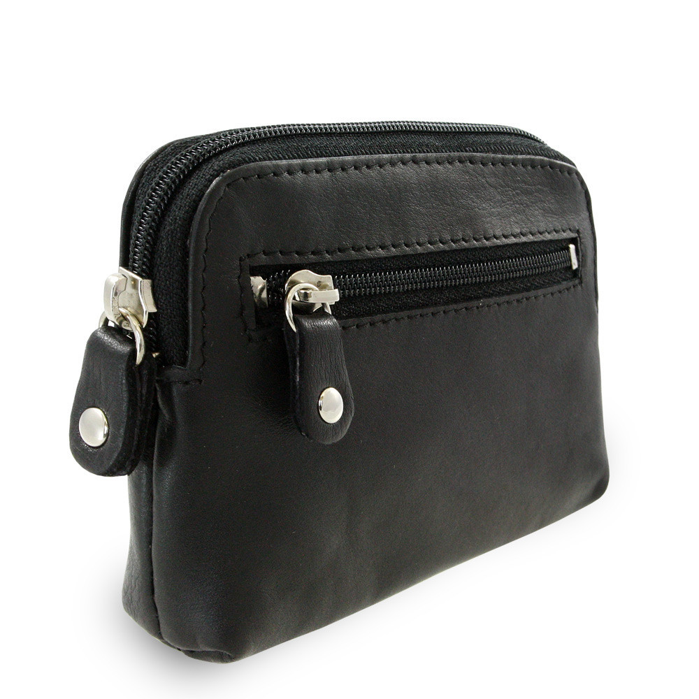 Sada černé tašky na notebook, peněženky a klíčenky 412-2187-4404-8104-60