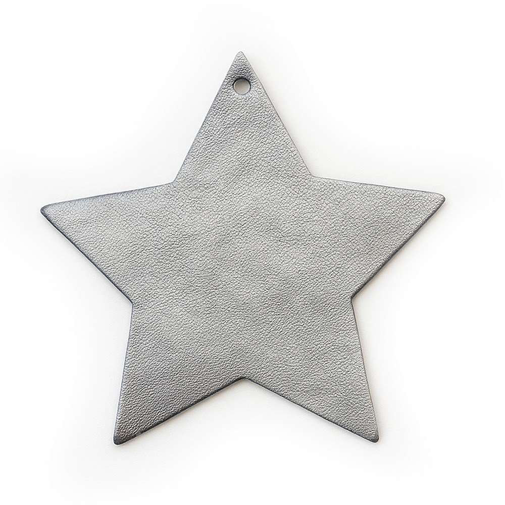 Tmavo strieborná vianočná ozdoba hviezda Gallo