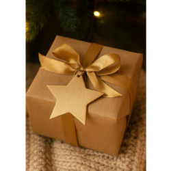 Zlatá vianočná ozdoba hviezda Gallo