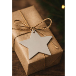 Svetlosivá vianočná ozdoba hviezda Gallo