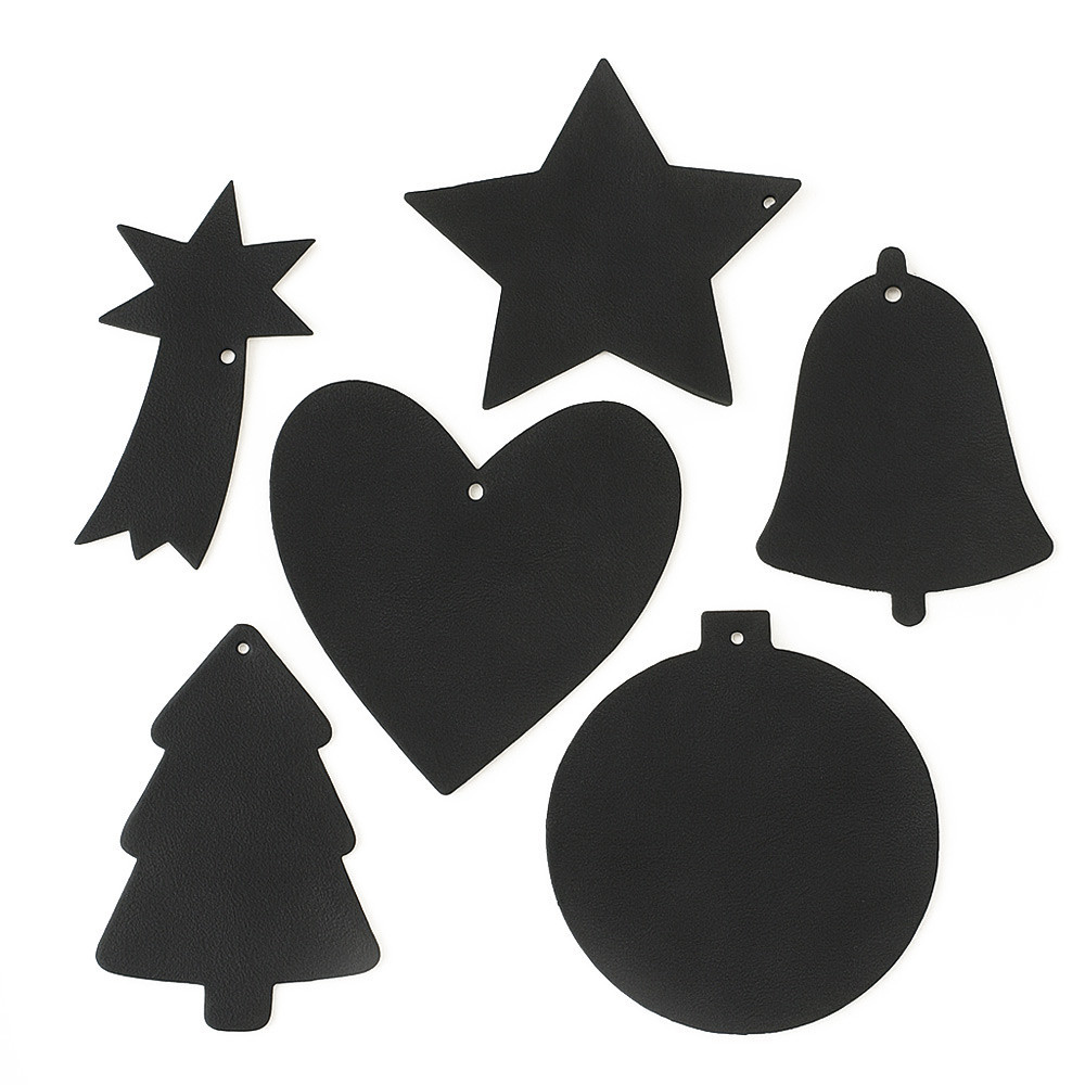 Černá vánoční ozdoba zvonek 619-1213-60