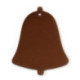 Hnědá vánoční ozdoba zvonek 619-1213-41