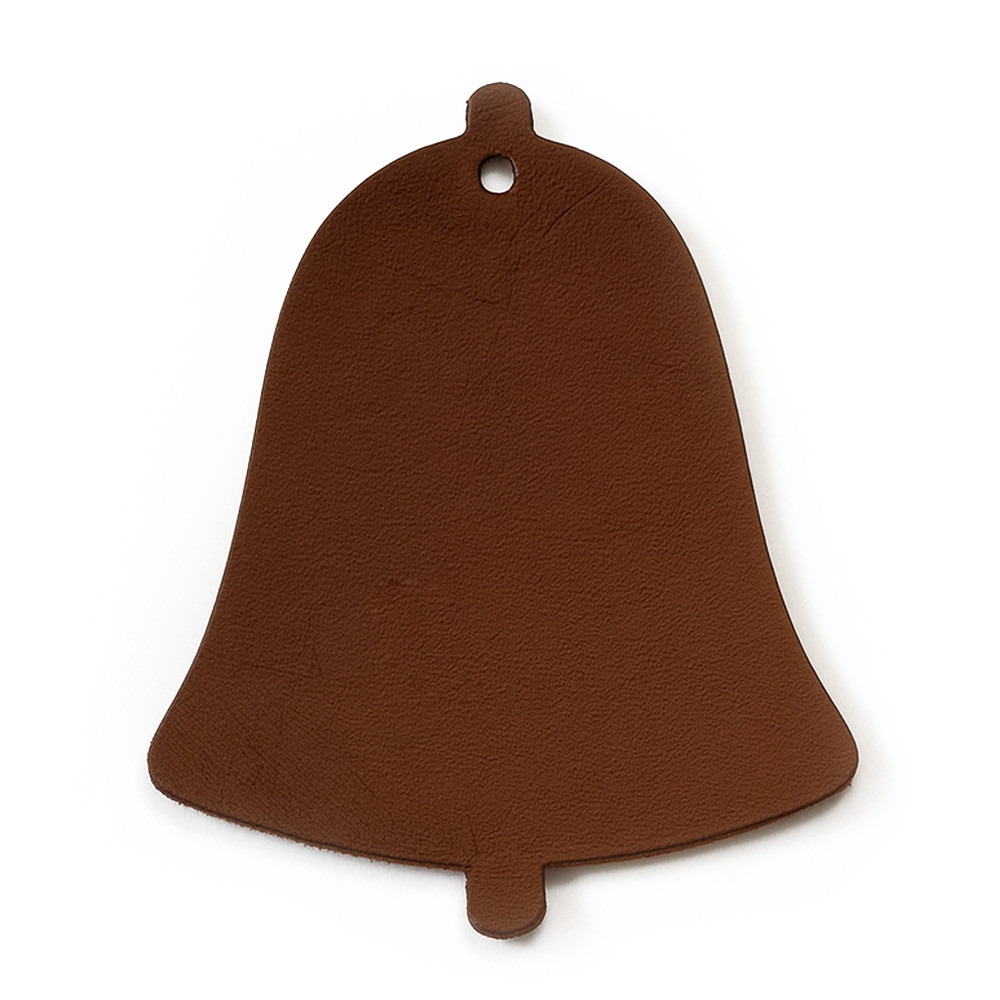 Hnědá vánoční ozdoba zvonek 619-1213-41