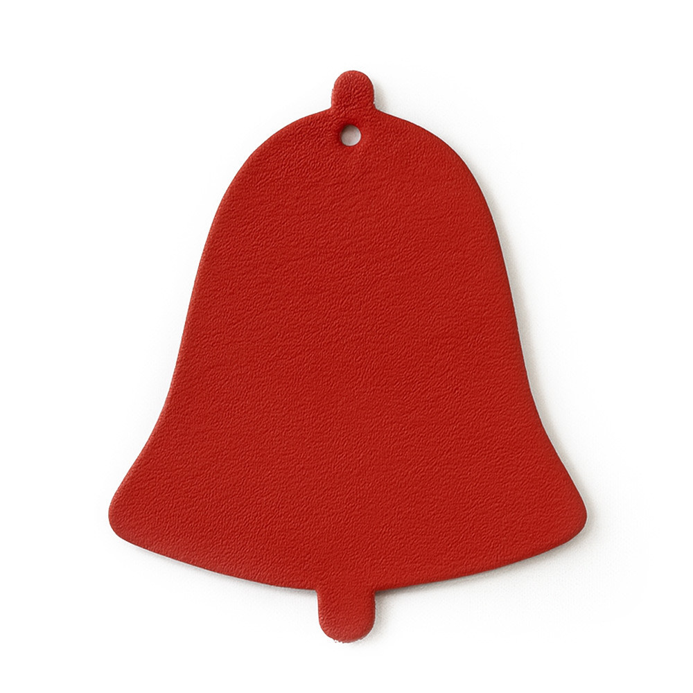 Červená vianočná ozdoba zvonček Cabrera
