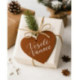 Hnědá vánoční ozdoba srdce 619-1212-41