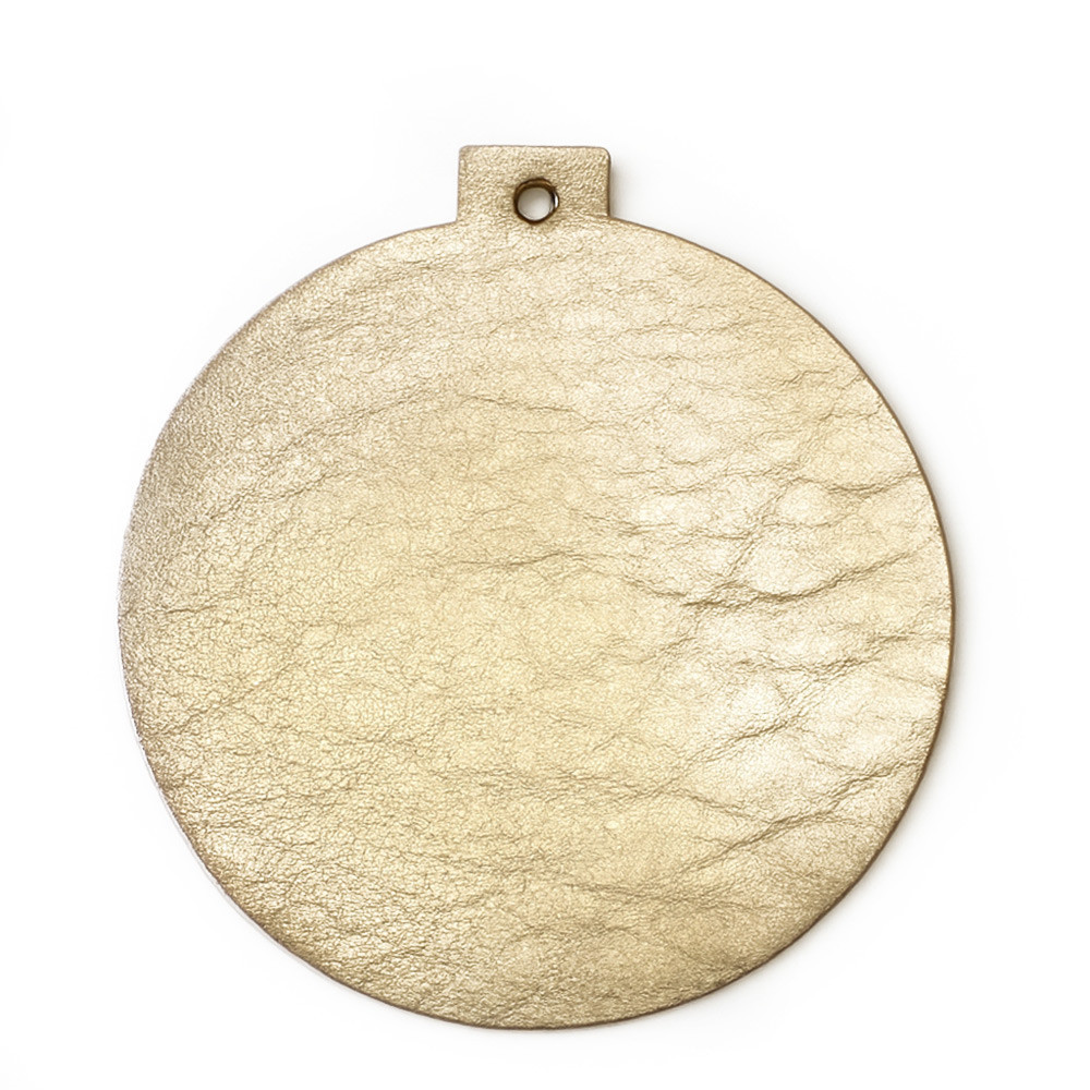 Zlatá vianočná ozdoba banka Inoue