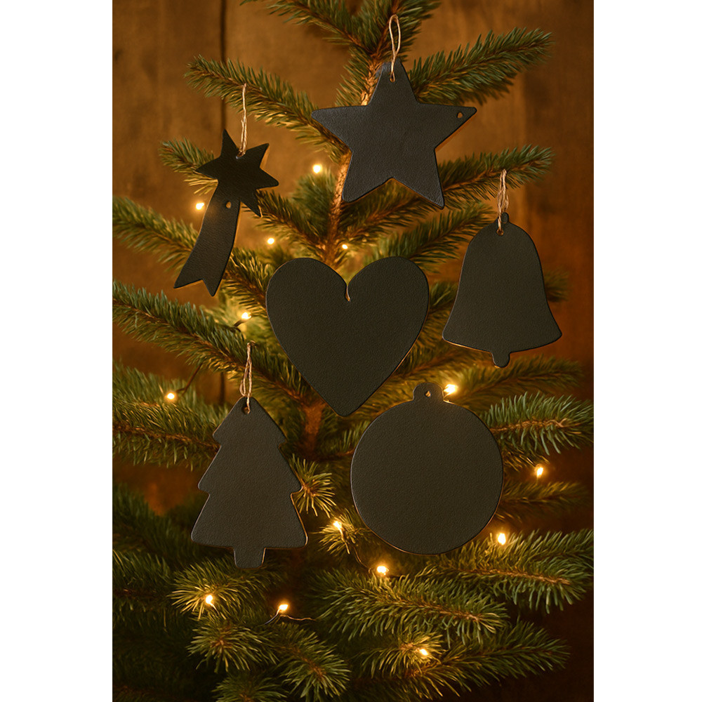 Černá vánoční ozdoba baňka 619-1211-60