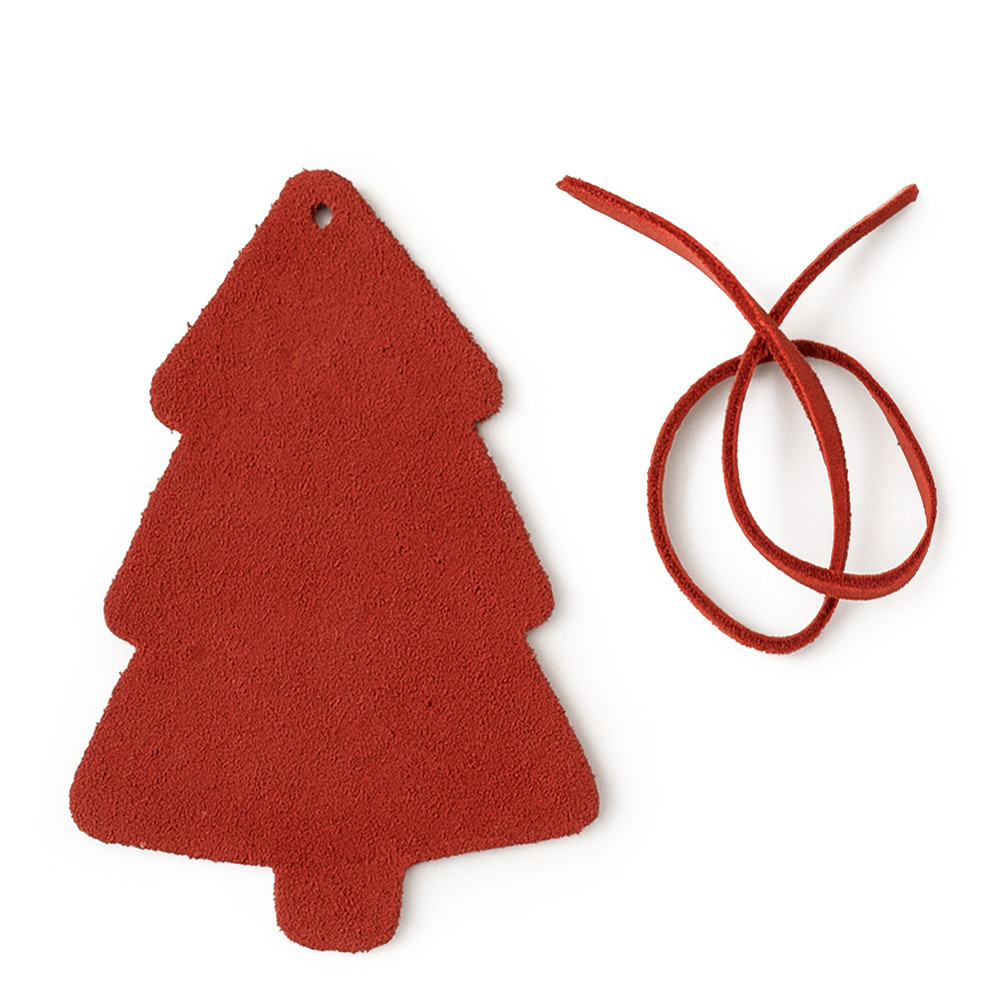 Červená vánoční ozdoba stromeček Yevheniy
