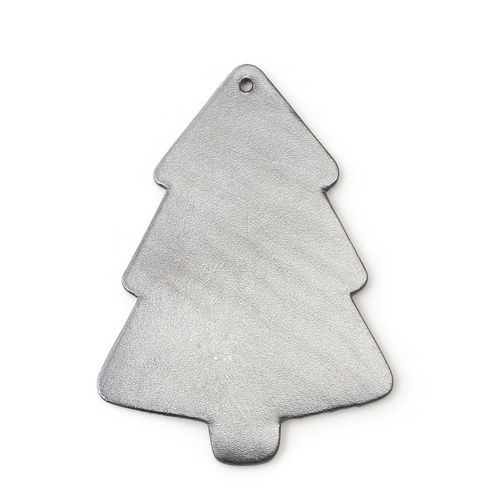 Tmavo strieborná vianočná ozdoba stromček Yevheniy