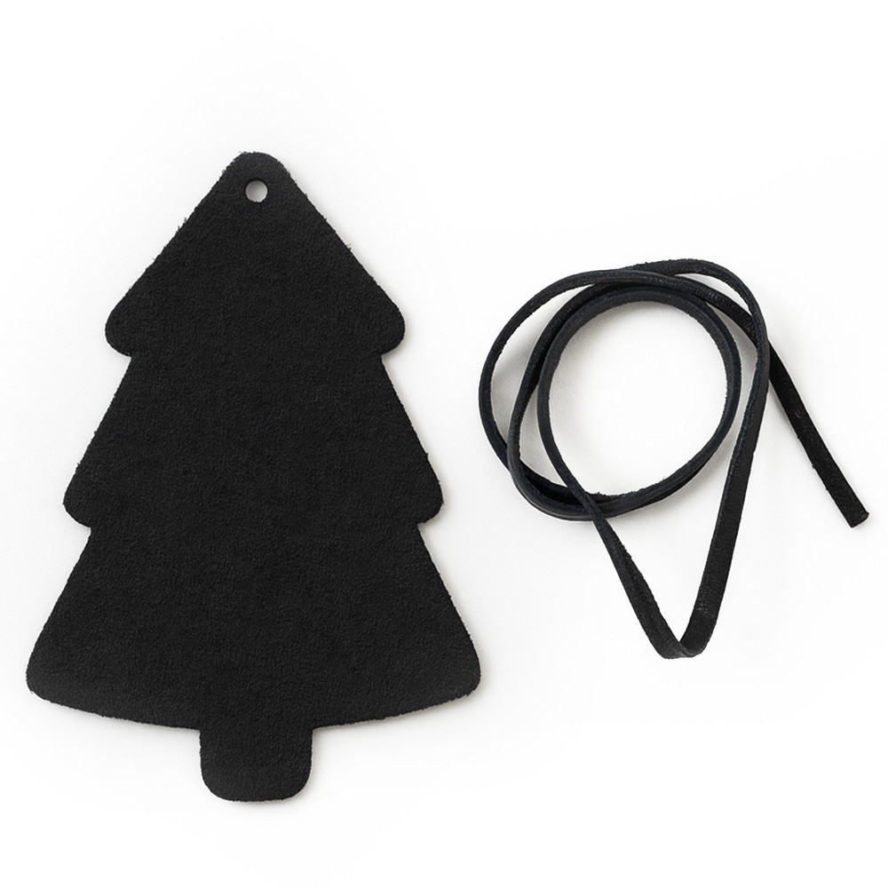 Černá vánoční ozdoba stromeček 619-1215-60