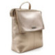 Růžovo zlatý městský kožený batoh 311-1660-35