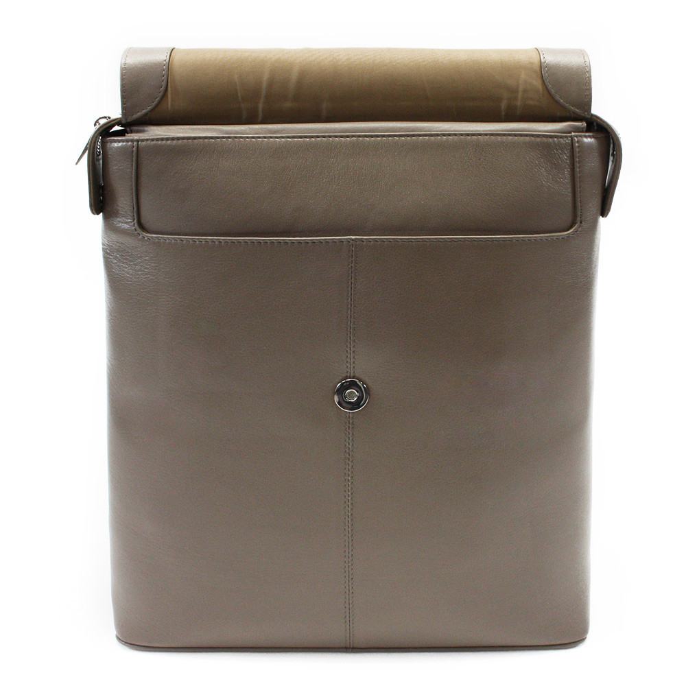 Šedohnědý městský kožený batoh 311-1660-26